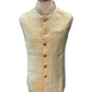 Mint Green Brocade - Mens Indian Waistcoat - VNS-JKT35 10KK25