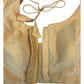 Gold - HYBRID Silky Saree blouse - With Elastic on both side for Great fit - Size 34"-44" - XS, S, M, L, XL, XXL - VAM1216 A