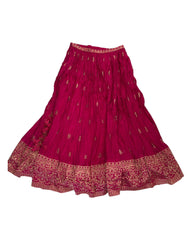 Fuchsia - Designer Ready Made Lehenga Set - Size 10 (12) UK Stock - 24h Dispatch - HINA  KVP 0425
