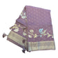 Lilac - Handloom  - Chiffon Banarasi Saree with Blouse Piece - JOH1609 10TV25