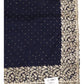 Navy Blue - Chiffon Crepe - Party Wear Embroidered Saree with Blouse Piece - SP2504012 KP