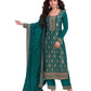 Teal / Green - Simple / Classy Silky Ladies Indian Salwar Suit with Rich Dupatta - Available in Sizes 10,14 & 18 - VF69182 TY 0924