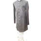 Bullet Grey with Self Sequins Fully Embroidered  Soft Sherwani Set - UK Stock - 24h Dispatch - Spark20 JY 0324
