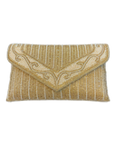 Gold - Rich Hand Embroidered Clutch Bag / Handbag -Bollywood / Weddings - MJ061 06KP26