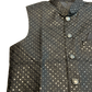Black - Sequins All Over Embroidered - Mens Indian Waistcoat - UK Stock - 24 hr Dispatch - KCS4785 03KR26