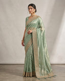 Sea Green - Fancy Party Saree with Blouse Piece - UK stock - 24hr Dispatch - SP2608 VP