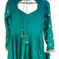 Size 10 (36") - Jade Green - Designer -  Ladies Long Top / Dress Anarkali Trousers Suit - VMK Swastik 04RA26