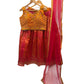Size 12 / 38" Bust - Orange / Magenta - Ready Made Lehenga Set - UK Stock - 24h Dispatch - KTC250116 VT 0125