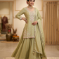 UK 16 / 42" - Mint Green - Mid length - Ladies Sharara / Palazzo Trousers Suit - UK Stock - Sangeet / Henna / Weddings - HEL6492 TK