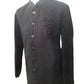 Black with Maroon Sequins Fully Embroidered  Soft Sherwani Set - UK Stock - 24h Dispatch - Spark17 JY 0324