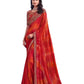 Red - Chiffon Saree with Fancy Ready made Blouse - SS29008  TP 0624
