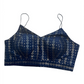 36" / UK 10 - Navy Blue - Sequins Work Strap Saree Blouse with cups - UK Stock - Quick Delivery - RNK - R780 -KK