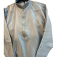 Light Bluish Grey - Silky Mens Indian Kurta set - UK Stock - Ideal to Pair with a Waistcoat - VEE2483 KH