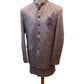 Lilac / Pink - PREMIUM Slim Fit Mens Self Brocade BandhGala / Prince / Chinese Collar Jacket with Long Waistcoat - Fantastic Fit - CS2505 01PY25