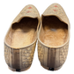 Gold Embroidered - Loafer Style Mojri - Indian Mens shoes - Mojari , Khossay -  Sherwani / Kurta - PAL2603 C