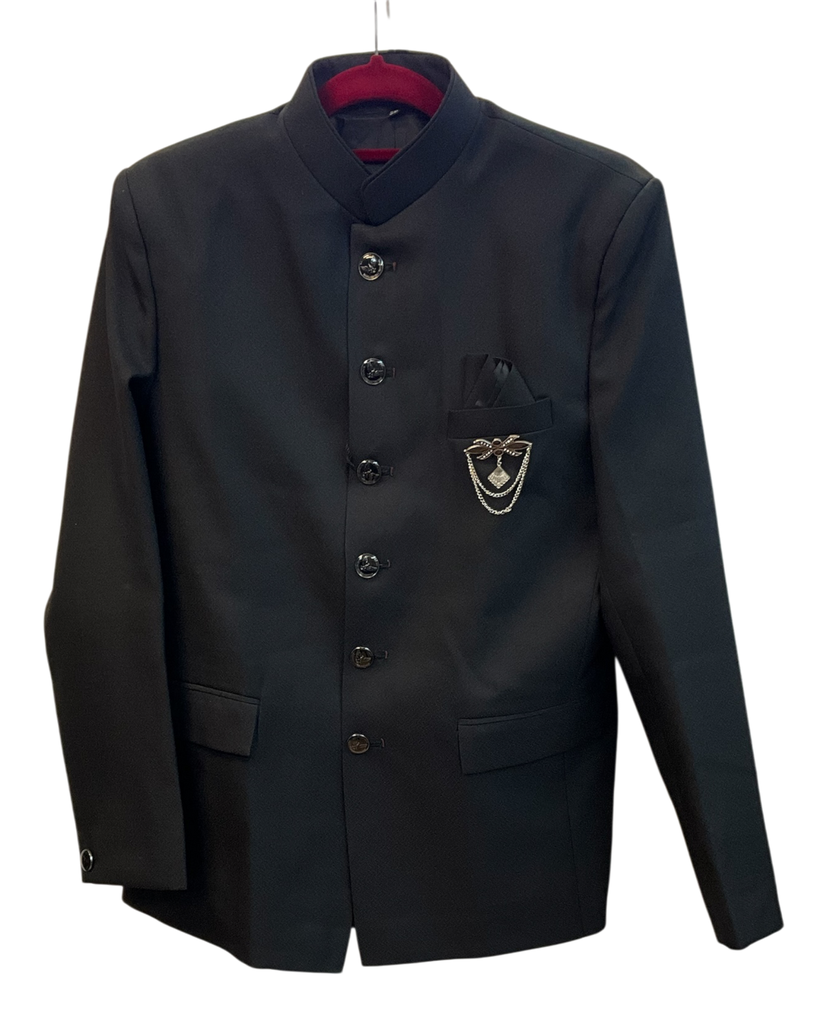 Black - PREMIUM Slim Fit Mens Nehru / BandhGala / Prince / Chinese Collar Jacket - Fantastic Fit - CS2701 VP