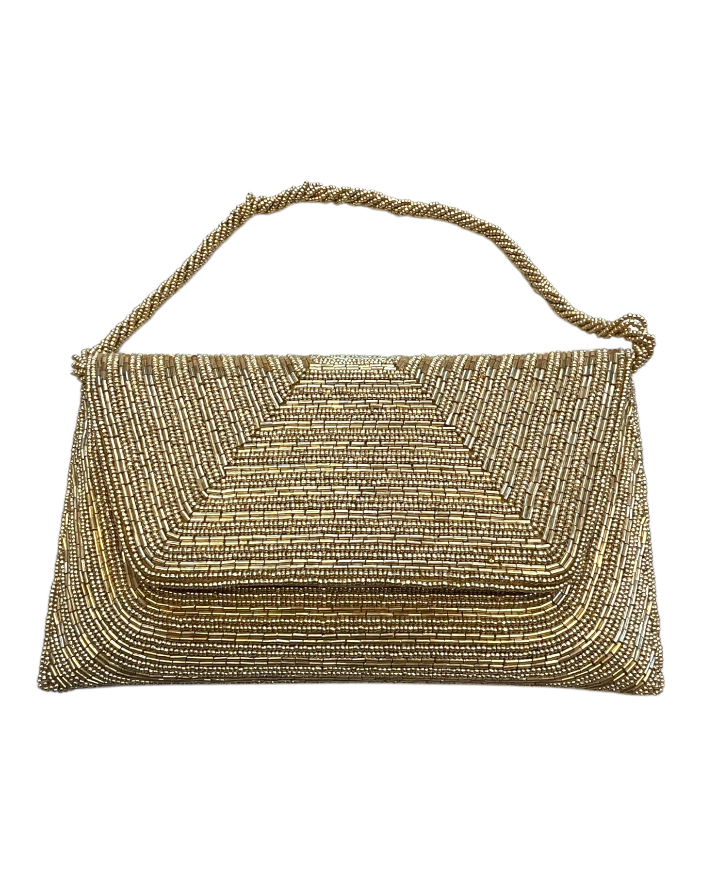 Gold - Rich Hand Embroidered Clutch Bag / Handbag -Bollywood / Weddings - JF27 11KJ25