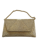 Gold - Rich Hand Embroidered Clutch Bag / Handbag -Bollywood / Weddings - JF27 11KJ25