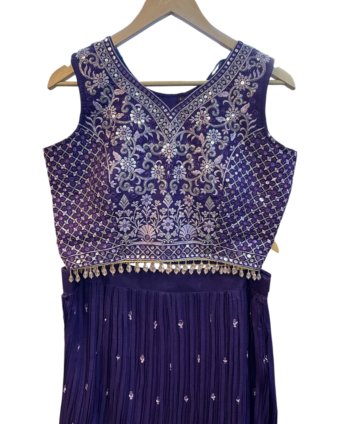SALE ! Size UK 12 (38") Purple - Lehenga Set - Mehndi / Sangeet / Bridesmaids / Weddings / Garba  - UK Stock - 24h Dispatch - PC2609  07xyz26