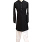 Black - Rich Sequins Lucknowi Chiffon Mens Indian Kurta Set with Smart Pants - Weddings / Walimas , Sangeet, Eid, Mehndi / Henna - SHU2501 KC 0325