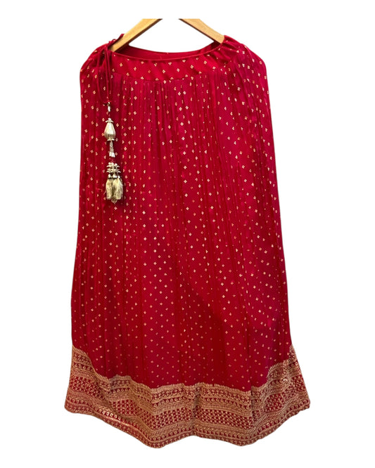 Stunning Magenta / Fuchsia Pink Lehenga Set - Size 12(38") - UK Stock - 24h Dispatch - OC420837 AY