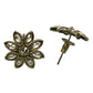 Gold Stone - Small Size Antique Gold Finish Long Necklace Set with Earrings - AE2509 C 0525