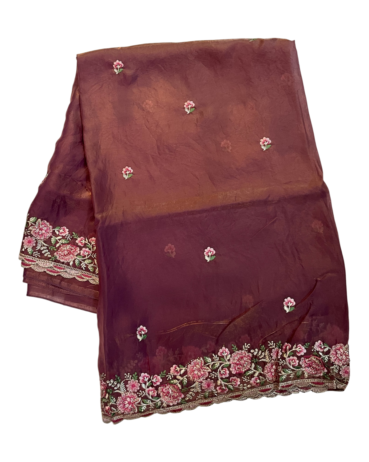 Dusty Pink - Fancy Party Saree with Blouse Piece - UK stock - 24hr Dispatch - LTF4601 07VY26