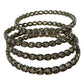 Gold Stone - Antique Gold Finish Bangles Set (Set of 4) - UK stock - SM, M, L, XL NBA3150 08J25