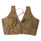 Rose Gold - Crushed Tissue Saree / Lehenga Blouse - With Cups - Margin to loosen - UK Stock - AF2341 C 1224