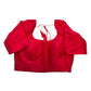 Tomato Pink - HYBRID Silky Saree blouse - With Elastic on both side for Great fit - Size 36",38", 40" S M L  - VAM1216 Ap