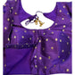 34", 38" & 42" - Purple / Brinjal - Banarasi Brocade Saree / Lehenga Blouse -UK Stock - Quick Dispatch - X767 08Ap25