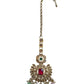 Multi Coloured - Large - Antique Gold Finish Traditional Tika Head piece - Bollywood - Weddings - PRI1773  11V24