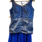 UK 14 / 40" - Royal Blue - Mid length - Ladies Sharara / Palazzo Trousers Suit - UK Stock - Sangeet / Henna / Weddings - HEL25321 VA