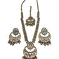Antique Gold & Stones - Antique Gold Finish Long Necklace set - Bollywood - Weddings - AVON8017 11VK24