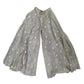 Silver Grey - Designer Ladies Short Top Palazzo Trousers Suit - Size 12 (38") - VMK KIA RR