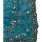 Light Blue - Rich Saree with Allover Sequins Work and Blouse Piece - UK stock - 24hr Dispatch - RS2503 JV