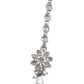 Clear / White - Silver Finish Medium Size Tika Head Piece - Indian Ladies Fashion Jewellery - AE2437 11Vp24