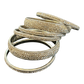 Silver Finish - Set of 6 Stone Bangles -  M - XXL - 5Line 07Kp26