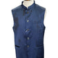 Navy Blue - PREMIUM Slim Fit Mens BandhGala / Prince / Chinese Collar Open Jacket with inside Waistcoat- Fantastic Fit - CS2510 JP 0625