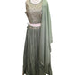 Size 10 / 36" Bust - Sage Green - Ready Made Lehenga Set - UK Stock - 24h Dispatch - KTC2501 19 VT 0125