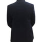 Navy Blue - PREMIUM Mens Self Brocade BandhGala / Prince / Chinese Collar Jacket with Hand Embroidery - Fantastic Fit - CS2507 03AY25