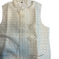 Cream / Off White - All Over Embroidered - Mens Indian Waistcoat - UK Stock - 24 hr Dispatch - KCS4835 06KA26
