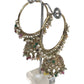 Multi - Large - Antique Finish Traditional Bali Zhumki Earrings - Bollywood - Weddings - JE28 Tp 0724