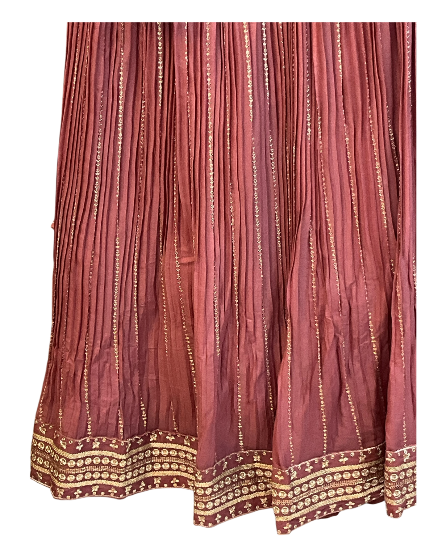 SALE! SALE! Size 12 - Dusty Pink - Ready Made Lehnga Set - Haldi / Mehndi / Weddings - UK Stock - 24h Dispatch - PC2604 VT