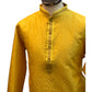Haldi Yellow - Fantastic Mens Indian Kurta set - Weddings / Walimas , Sangeet, Eid, Mehndi / Henna - NAD2403 08KA24
