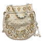 Cream- Silky Bollywood Ladies Potli / Pouch Style HandBag - GJ21 10Rp24