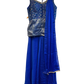 UK 14 / 40" - Royal Blue - Mid length - Ladies Sharara / Palazzo Trousers Suit - UK Stock - Sangeet / Henna / Weddings - HEL25321 VA
