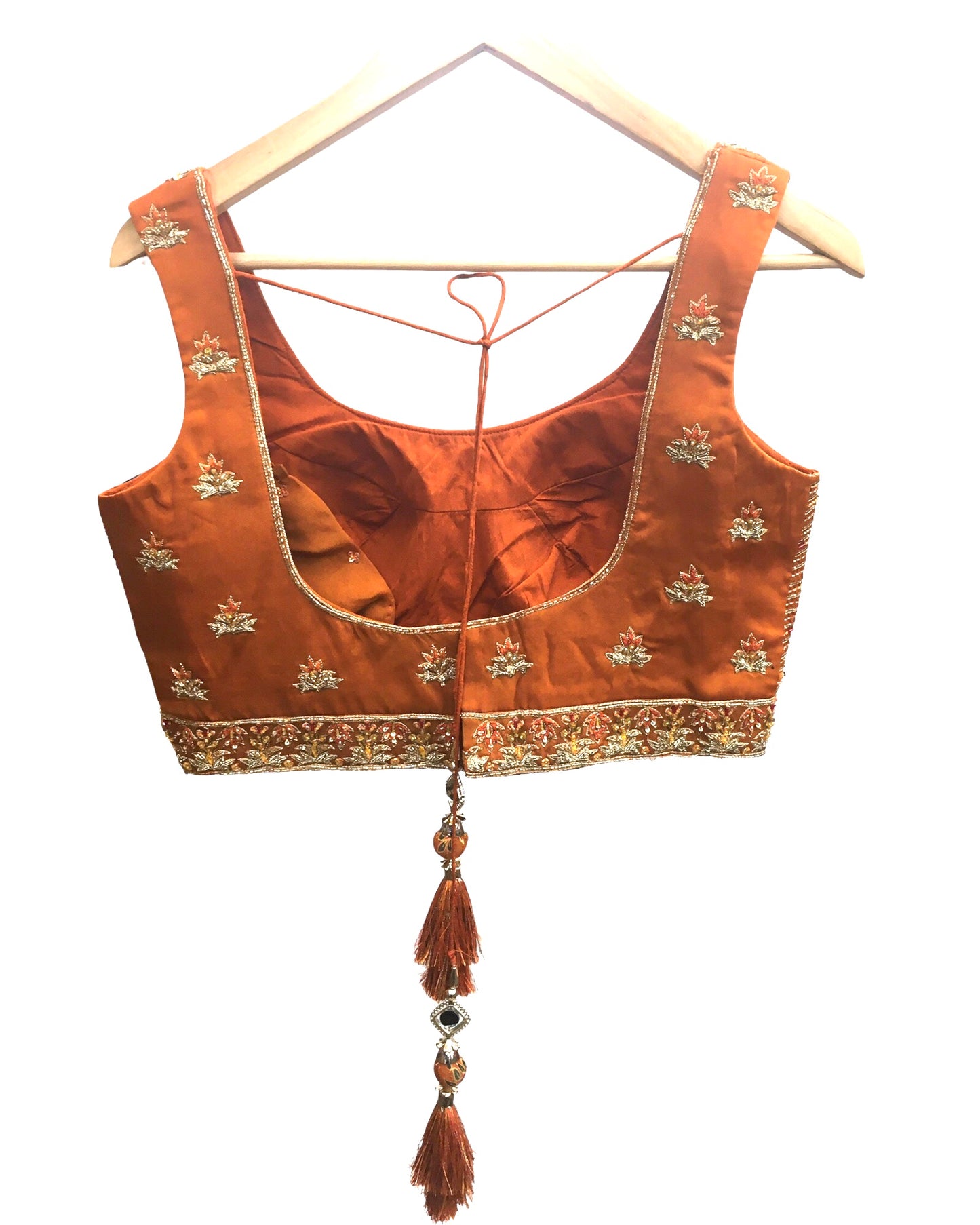 Designer Rusty Orange  Ready Made Lehenga Set - Size 12 (14) UK Stock - 24h Dispatch - Diksha -ZC2317  KYY 0323