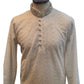 White - Locknawi Chikankari Self Brocade Mens Indian Kurta set - Weddings / Walimas , Sangeet, Mehndi / Henna , Eid / Diwali - BS2502 01JY25
