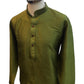 Henna Mehndi Green - Raw Silky Mens Indian Kurta set - Pair with a waistcoat or wear under Sherwanis - Weddings / Walimas , Sangeet, Mehndi / Henna , Eid / Diwali - BS2504 01KV25